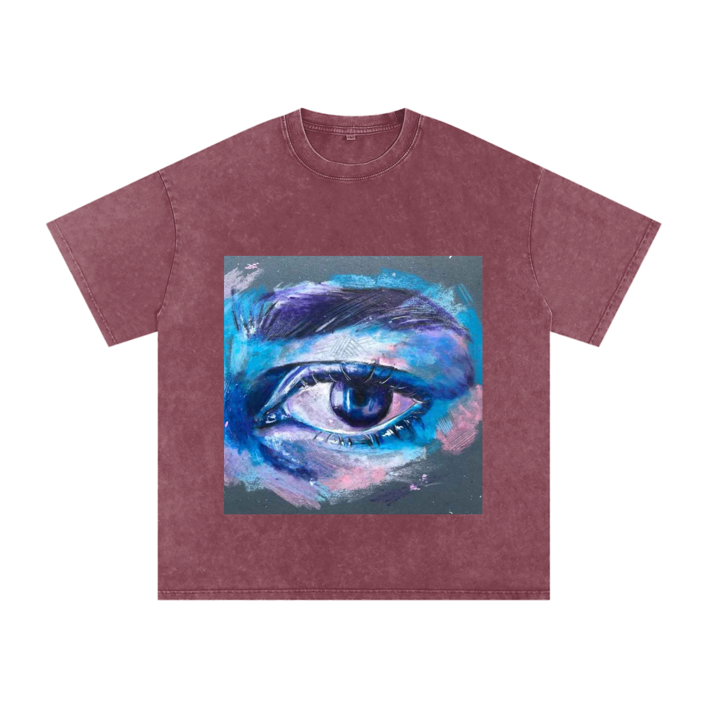 Snow Washed Oversized Cotton T-Shirt