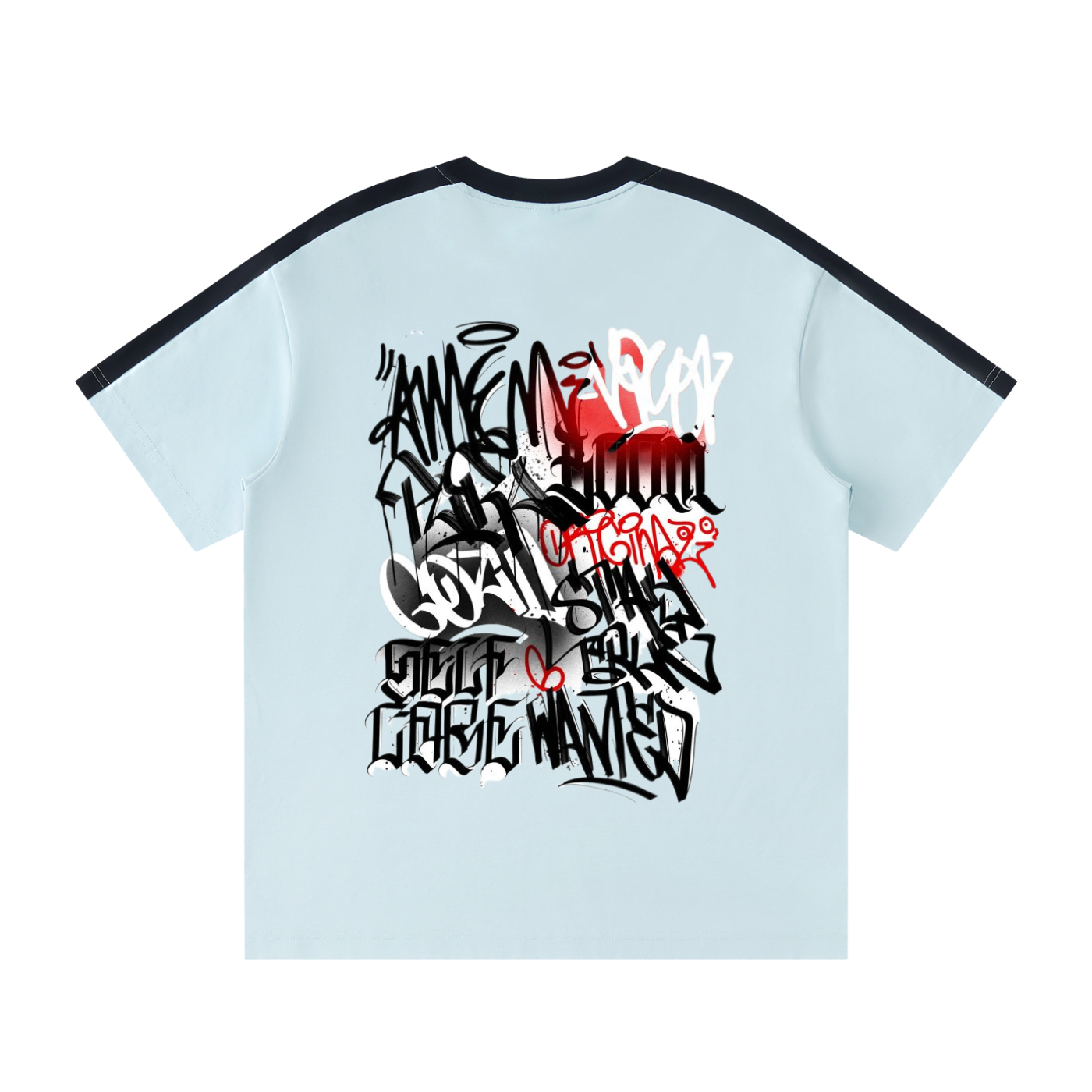 Unisex Colorblock Striped T-Shirt