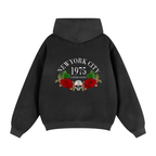 Sunfade Two-way Zipper Boxy Fleece Hoodie