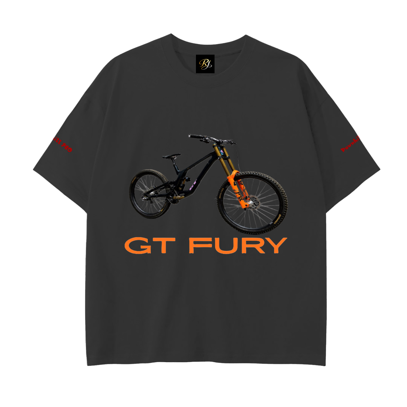 GT Fury, MTB, Drop Shoulder Cotton T-Shirt