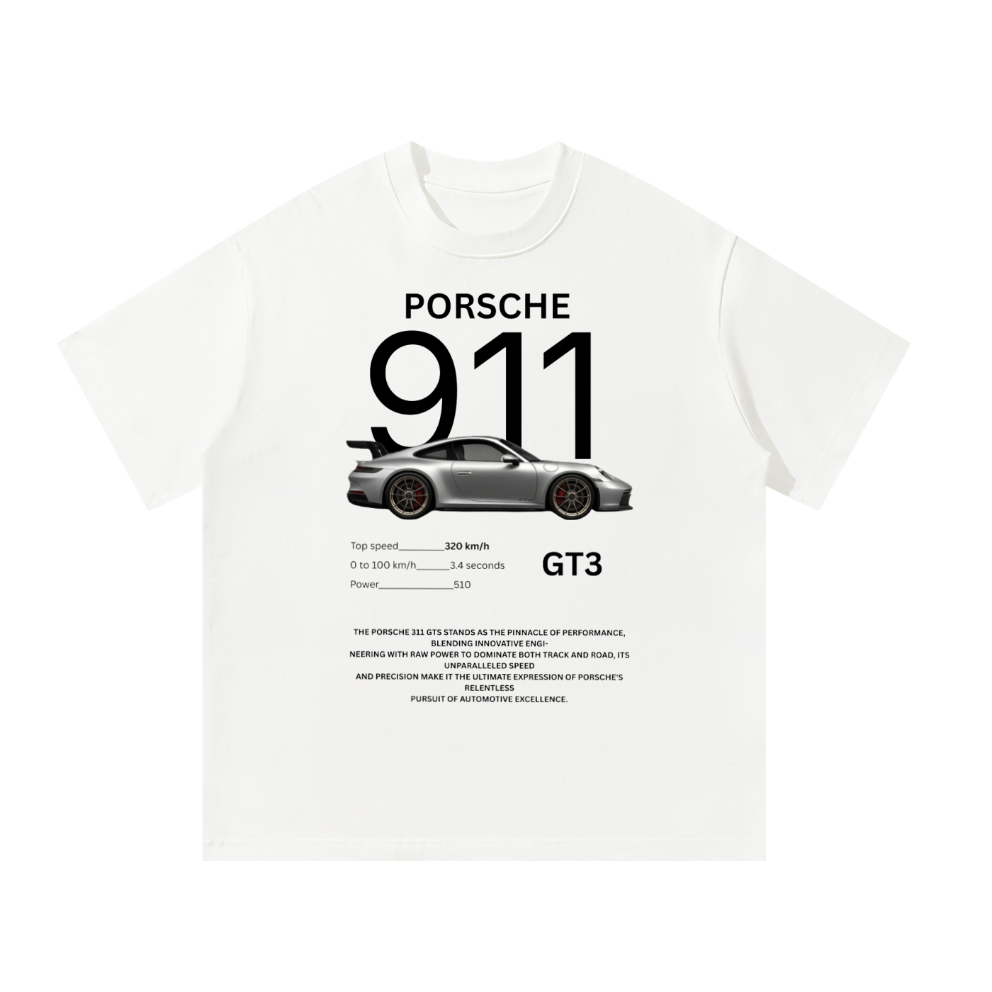 Porsche 911 GT3 Unisex Oversized T-Shirt