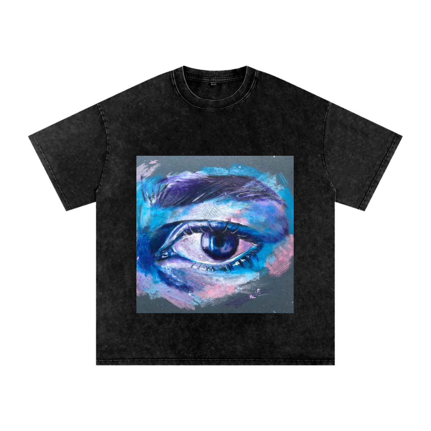 Snow Washed Oversized Cotton T-Shirt