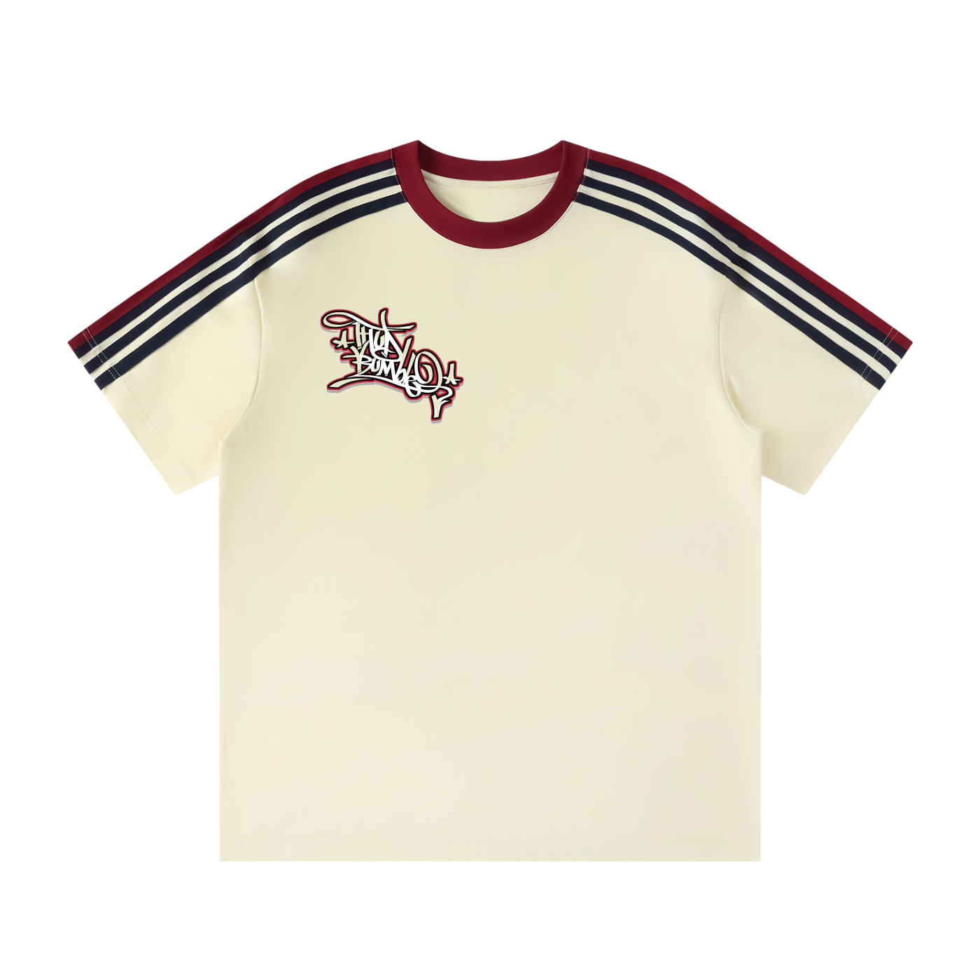 Unisex Colorblock Striped T-Shirt