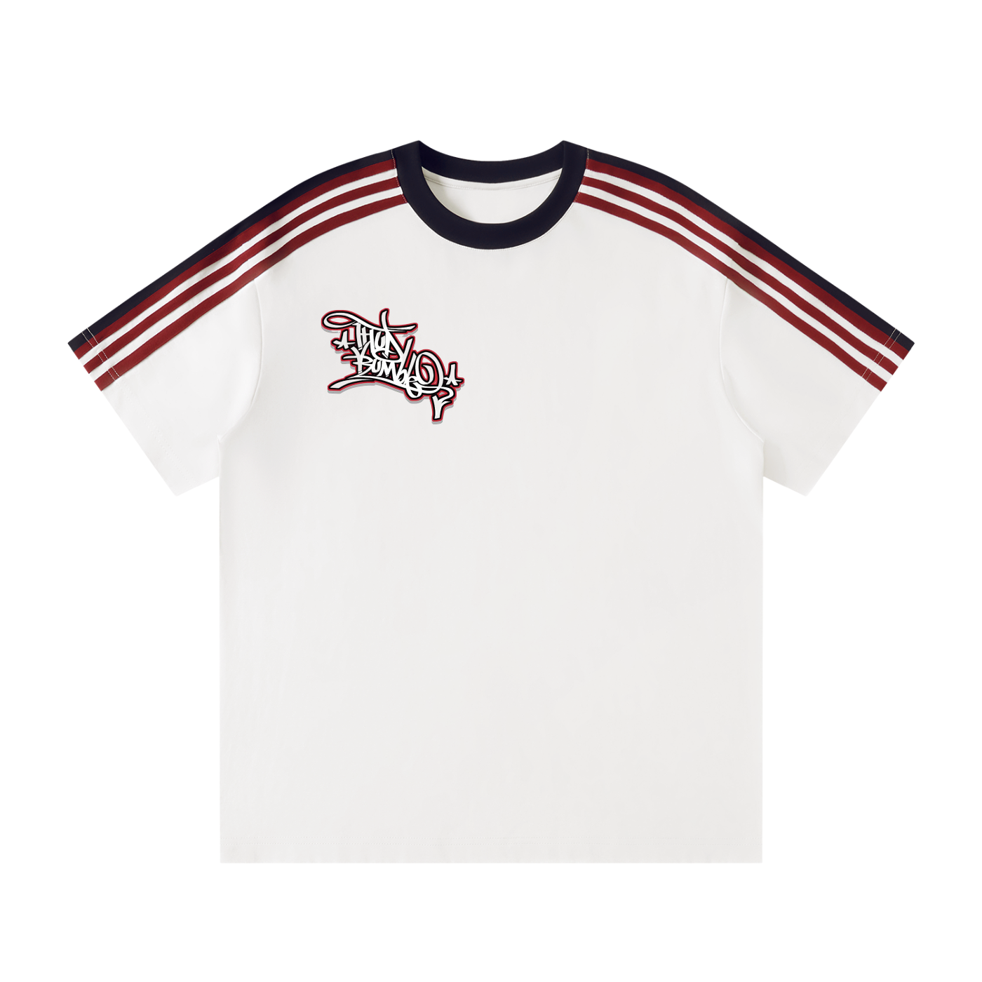 Unisex Colorblock Striped T-Shirt