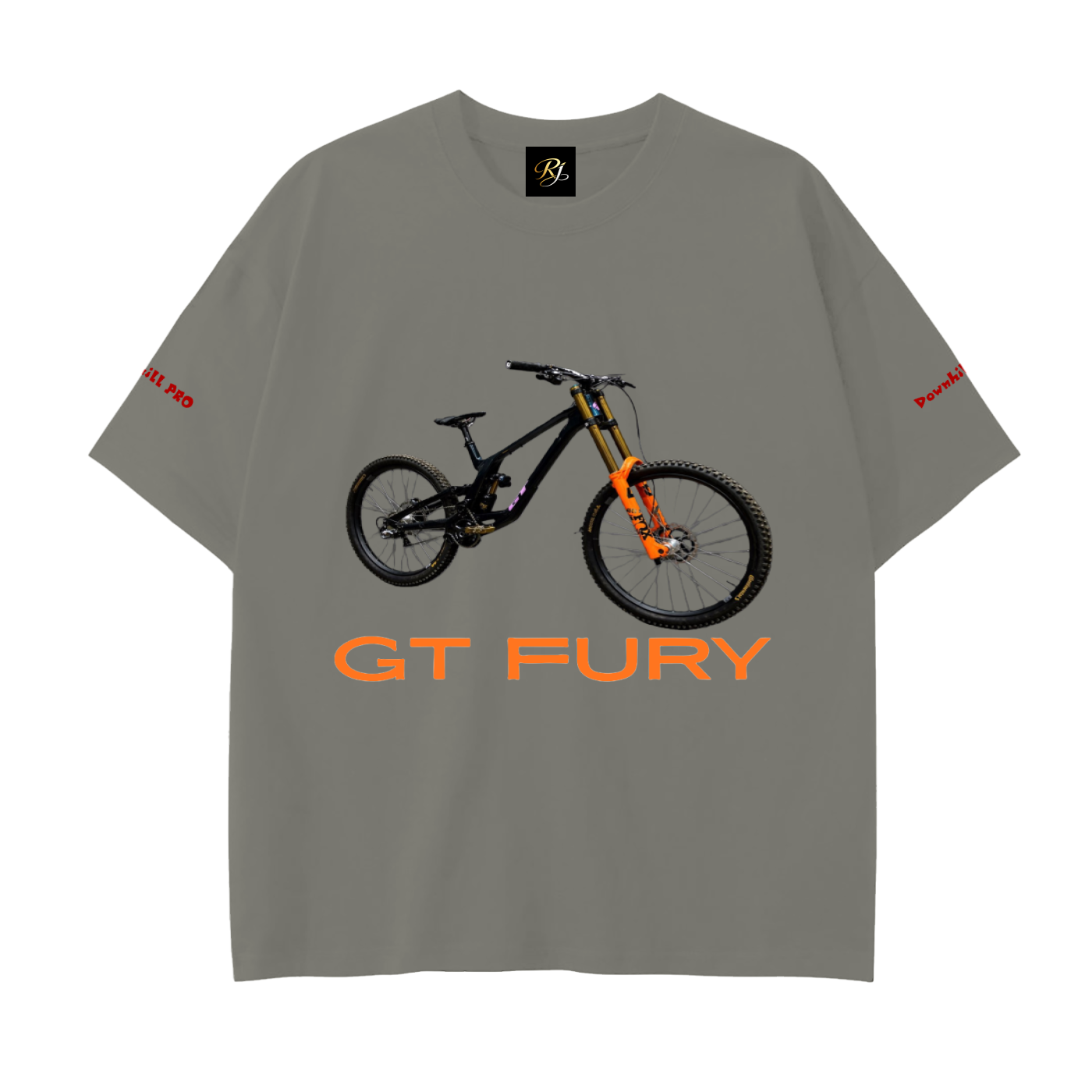 GT Fury, MTB, Drop Shoulder Cotton T-Shirt