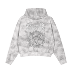 Dirty Washed Zip-Up Fleece Hoodie