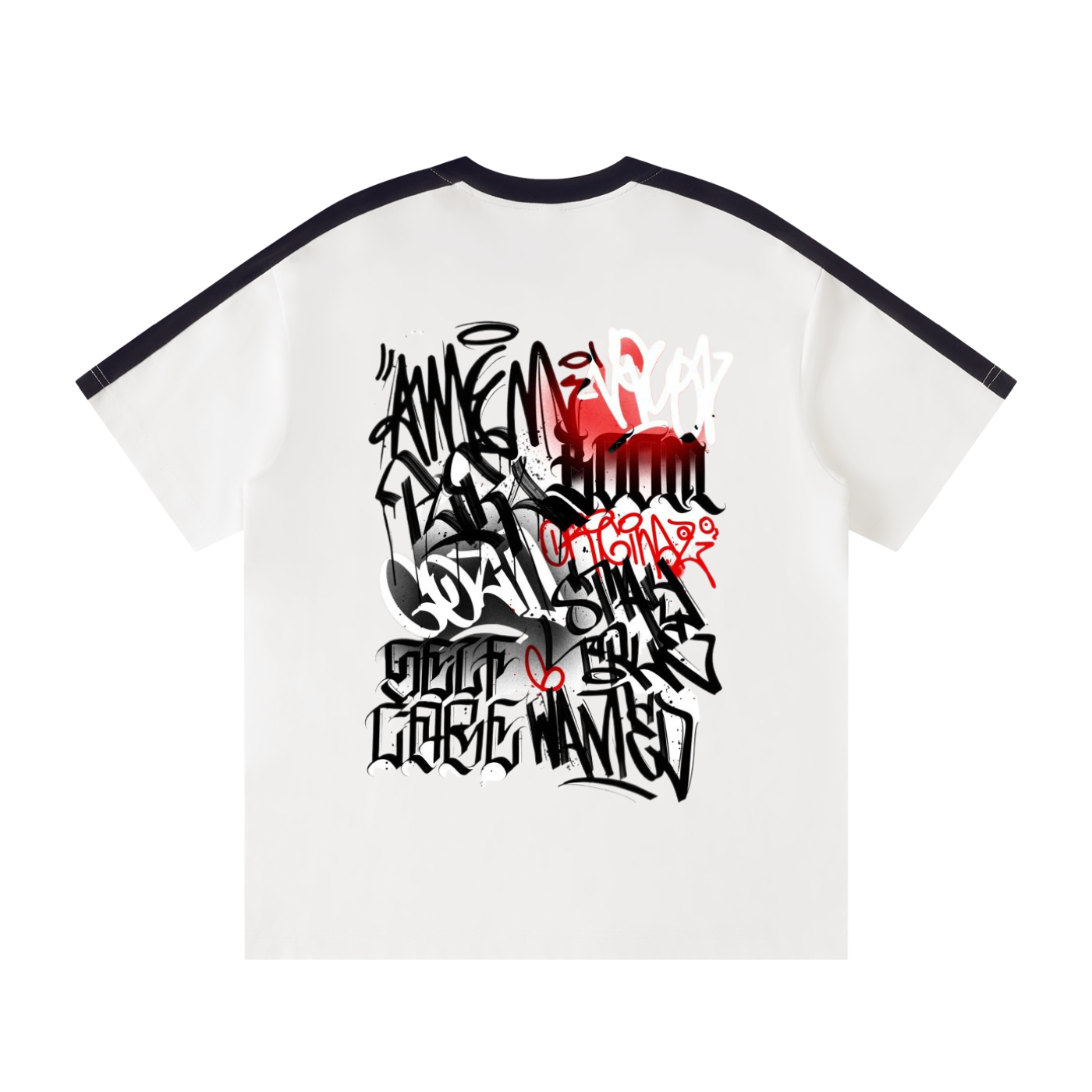 Unisex Colorblock Striped T-Shirt