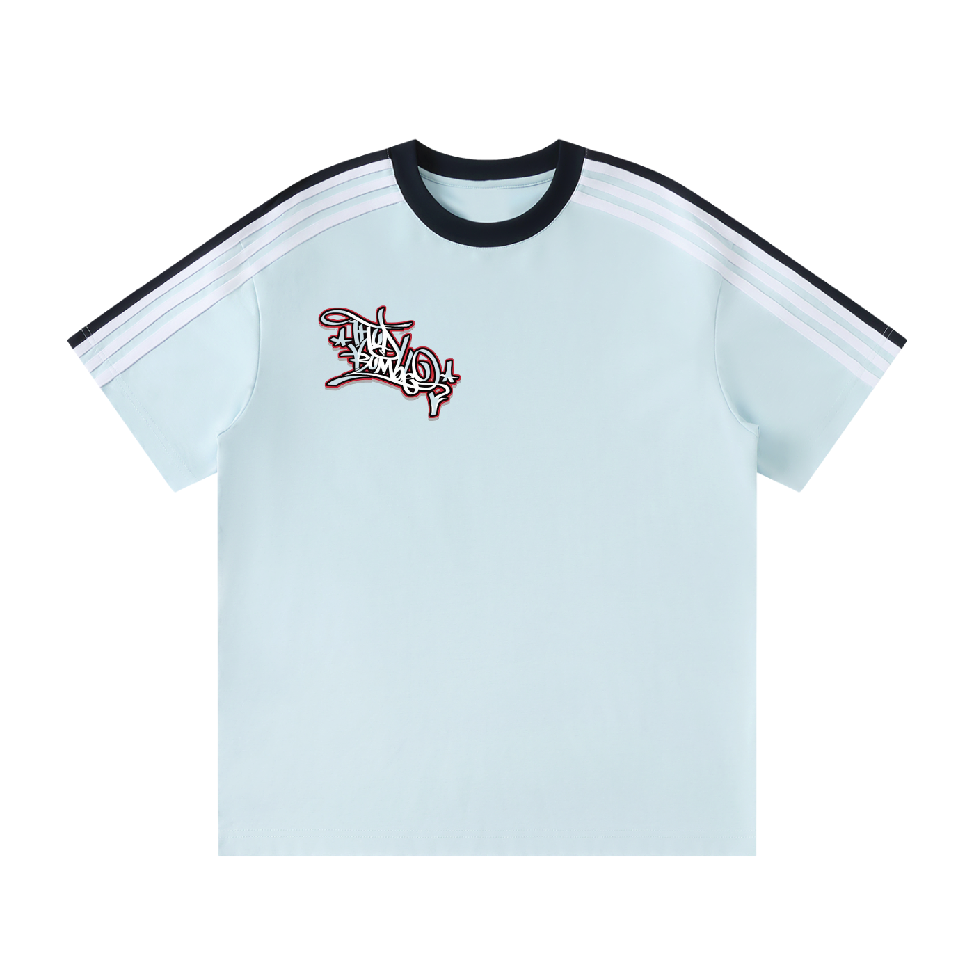 Unisex Colorblock Striped T-Shirt