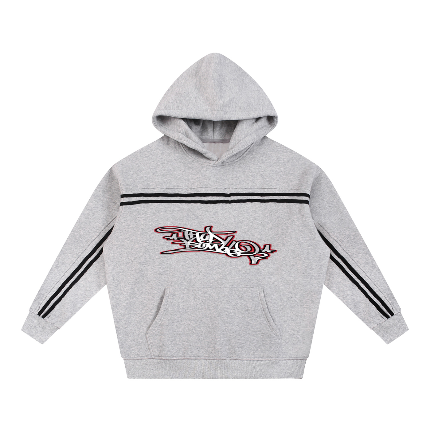 Sun Fade Contrast Tape Fleece Hoodie